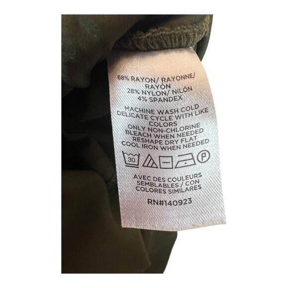 Ann Taylor Loft Olive Green Pull On Womens Trousers Slacks Office Career Large - Picture 4 of 4